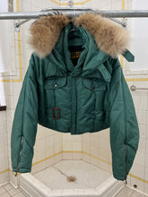 Load image into Gallery viewer, 1980s Marithe Francois Girbaud x Closed Cropped Batwing Bomber with Fur Trim Collar - Size S