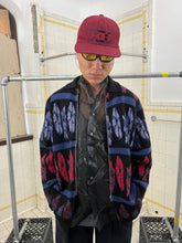 Load image into Gallery viewer, 1980s Marithe Francois Girbaud x Maillaparty Zippered Intarsia Sweater - Size L