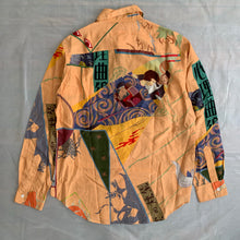 Load image into Gallery viewer, ss2004 Yohji Yamamoto Silk Graphic Shirt - Size L