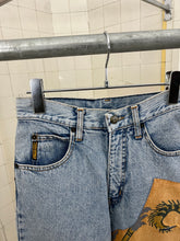 Load image into Gallery viewer, 1990s Armani Tiger Oriental Applique Washed Denim - Size S