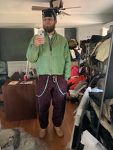 Load image into Gallery viewer, 1990s Armani Textured Iridescent Green Nylon "Hyper Cold" Cropped Jacket - Size L