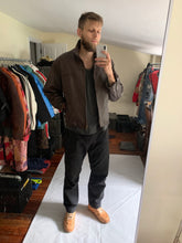 Load image into Gallery viewer, 1980s CDGH Brown Paneled Leather Work Jacket - Size OS