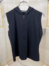 Load image into Gallery viewer, Late 1990s Mandarina Duck Cropped Hooded Muscle Pullover Tank - Size XS