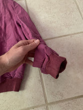Load image into Gallery viewer, 1990s Armani Iridescent Magenta Linen Bomber with Cuff Detailing - Size S