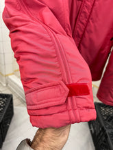 Load image into Gallery viewer, 1990s Armani Iridescent Pink Hooded Bomber - Size L