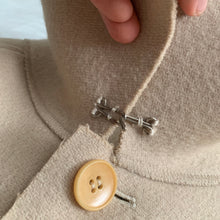 Load image into Gallery viewer, aw1995 Yohji Yamamoto Beige Raw Cut Wool Overcoat - Size OS