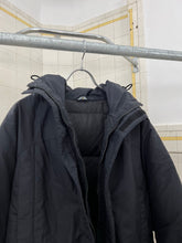 Load image into Gallery viewer, Late 1990s Mandarina Duck Black Hooded Down Parachute Parka - Size L