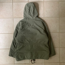 Load image into Gallery viewer, 1990s Armani Faded Seafoam Green Military Parka with Removeable Quilted Lining - Size XL