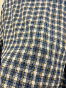 1980s Armani Plaid Shirt with Partially Hidden Button Placket - Size M