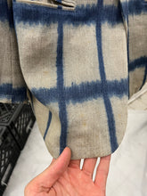 Load image into Gallery viewer, 1990s Armani Checkered Dyed Beige Linen Blazer - XL
