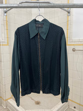 Load image into Gallery viewer, 1990s Dexter Wong Forest Green Jacket with Mesh Netting - Size M