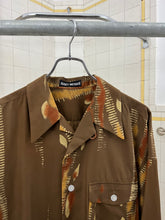 Load image into Gallery viewer, aw1992 Issey Miyake Brown Graphic Shirt - Size L