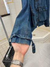 Load image into Gallery viewer, 1980s Marithe Francois Girbaud x Complemets Denim Cargo Jacket with Front Buckle Closures - Size M