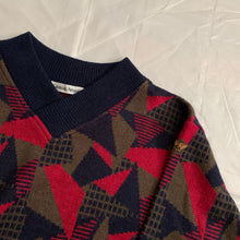 Load image into Gallery viewer, 1980s Armani Geometric Cropped Sweater - Size M