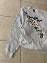 Load image into Gallery viewer, ss2021 Per Gotesson Slashed Vintage "Maine Athletic Dept." Crewneck with Vintage Jewelry - Size L/XL