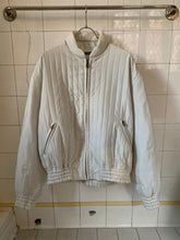 Load image into Gallery viewer, 1980s Issey Miyake White Quilted Nylon Bomber Jacket - Size S