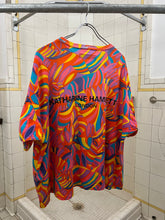 Load image into Gallery viewer, 1980s Katharine Hamnett Festive Print Logo Tee - Size L