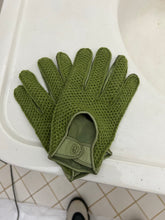 Load image into Gallery viewer, 1980s Armani Tonal Green Gloves - Size M