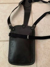 Load image into Gallery viewer, ss2005 Issey Miyake Black Leather Body Holster Bag - Size OS