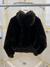 Load image into Gallery viewer, 1990s Katharine Hamnett Cropped Fuzzy Hooded Bomber - Size M