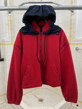 Load image into Gallery viewer, 1980s Armani Rib Knit Bomber with Removable Sleeves and Backzip Hood - Size M