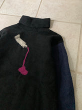 Load image into Gallery viewer, aw2009 Yohji Yamamoto Sample Paint Tub Intarsia Sweater - Size M