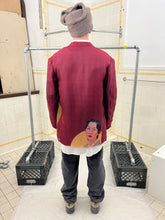 Load image into Gallery viewer, ss2002 Yohji Yamamoto Maroon Silk Gauze Saeko Jacket - Size L