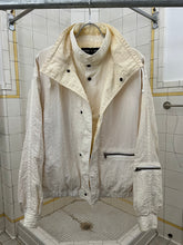 Load image into Gallery viewer, 1980s Armani Crinkled Nylon Jacket with Faux Layered Closure - Size L