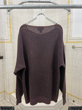 Load image into Gallery viewer, 1980s Marithe Francois Girbaud Knitted Thermal Boatneck Sweater - Size XL