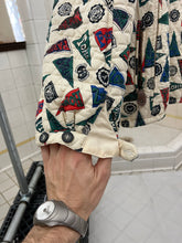 Load image into Gallery viewer, 1990s Armani Collegiate Flag Asymmetric Zip Hooded Anorak - Size L