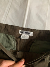 Load image into Gallery viewer, ss2001 Issey Miyake Dark Khaki Front Zipper Trousers - Size S