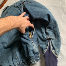 Load image into Gallery viewer, 1980s Katharine Hamnett Denim Cargo Bomber Jacket - Size L