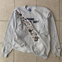 Load image into Gallery viewer, ss2021 Per Gotesson Slashed Vintage "Maine Athletic Dept." Crewneck with Vintage Jewelry - Size L/XL