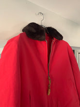 Load image into Gallery viewer, 2000s Vintage Jipijapa Red Nylon Backzip Jacket with Removable Fur Collar - Size M