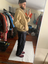 Load image into Gallery viewer, 1990s Armani Faded Yellow Paneled Hooded Work Jacket  - Size XL