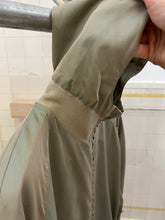 Load image into Gallery viewer, 1990s Katharine Hamnett Light Iridescent Beige Military Parka with Ribbed Neck Hood - Size OS