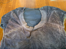 Load image into Gallery viewer, 1990s Armani Modular Hunting Jacket with Faded Purple Corduroy Base and Red Quilted Nylon Sleeves - Size L
