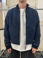 Load image into Gallery viewer, 1990s Armani Cropped Quilted Denim Bomber Jacket - Size L