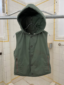 1980s Armani Padded Hooded Vest - Size S