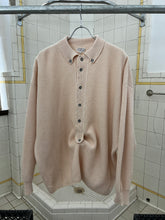 Load image into Gallery viewer, 1980s Marithe Francois Girbaud x Maillaparty Pink Half Buttoned Collared Sweater - Size L