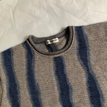Load image into Gallery viewer, ss1991 Issey Miyake Intarsia Striped Sweater - Size M