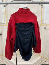 Load image into Gallery viewer, 1980s Armani Rib Knit Bomber with Removable Sleeves and Backzip Hood - Size M