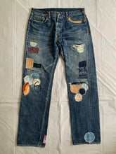 Load image into Gallery viewer, 2000s Yohji Yamamoto x Spotted Horse Repaired Distressed Denim - Size L