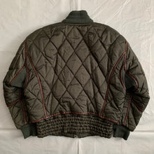 Load image into Gallery viewer, aw1992 Issey Miyake Forest Green Articulated Paneled Cropped Nylon Bomber - Size L