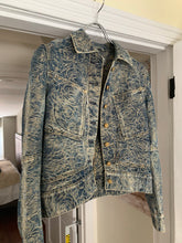 Load image into Gallery viewer, ss2007 Issey Miyake Rose Embossed Paneled Denim Jacket - Size XS