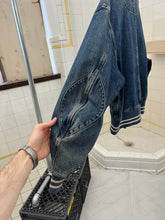 Load image into Gallery viewer, 1980s Katharine Hamnett Denim Teddy Jacket with Hidden Cargo Pocket- Size L