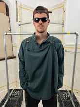 Load image into Gallery viewer, 1980s Marithe Francois Girbaud Batwing Shirt with Deforming Shoulder Button Detail - Size L