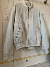 Load image into Gallery viewer, 1980s Issey Miyake White Quilted Nylon Bomber Jacket - Size S