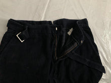 Load image into Gallery viewer, 2000s Armani Deep Black Articulated Corduroy Carpenter Pants - Size M