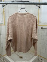 Load image into Gallery viewer, 1980s Marithe Francois Girbaud Diamond Cable Knit Sweater - Size M